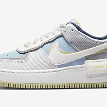 南◇2022 4月 NIKE AIR FORCE 1 SHADOW 燈芯絨 灰藍 女款 休閒 時尚 DQ5075-411