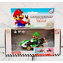 =海神坊=日本原裝空運 MARIO 超級瑪莉兄弟 383764 3吋 路易奇 迷你迴力車 掌上型賽車 模型車 限量收藏品