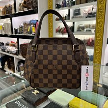 ㊣東區正精品㊣LV Louis Vuitton N51173 咖啡格紋三夾層手提包小足球包 RA1668