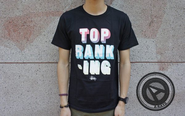 【促銷商品】STUSSY 2014 春夏 TOP RANKING TEE 黑【1903262BK】