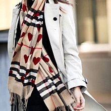 Burberry 39941901 Giant Check Scarf 格紋圓點經典喀什米爾圍巾