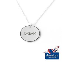 Anna Lou OF LONDON 台北ShopSmart直營店 敦品牌 優雅字墜 銀項鍊 Dream