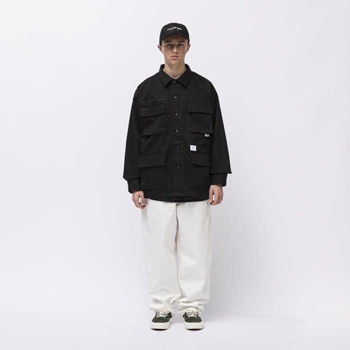 WTAPS 212WVDT-SHM02JUNGLE 01 / LS / COTTON. TWILL 四口袋外套襯衫