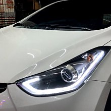 新店【阿勇的店】HYUNDAI 現代 ELANTRA 2012~2014年 黑框魚眼R8款大燈 elantra 大燈