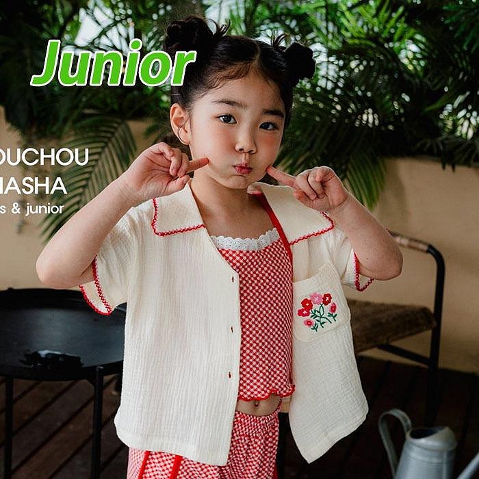 JS~JM ♥襯衫(CREAM) CHOUCHOUSHASHA-2 24夏季 CSH240409-098『韓爸有衣正韓國童裝』~預購