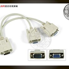 小齊的家 電腦 螢幕 LCD液晶螢幕 VGA D-SUB 一公 轉 二母 一分二 一拖二 一對二 轉接線 訊號線