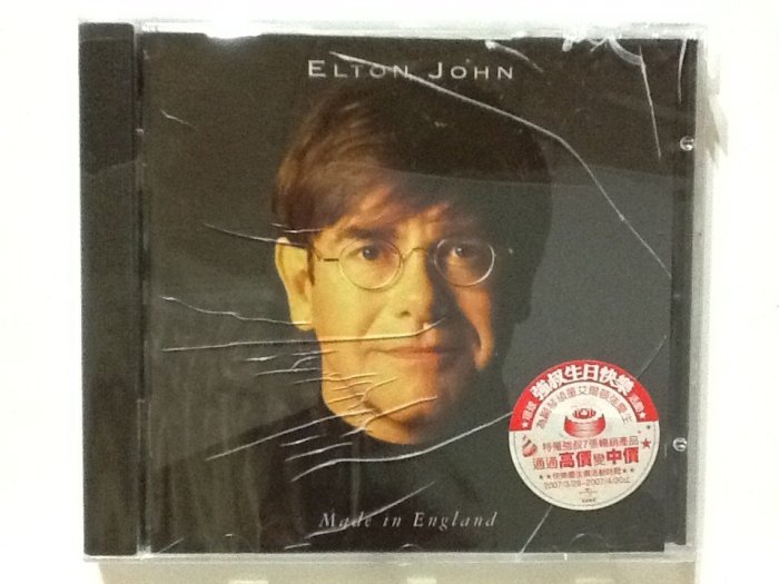 ～拉奇音樂～ 艾爾頓強  英國製 Elton John  Made In England 全新未拆封。殼破損。