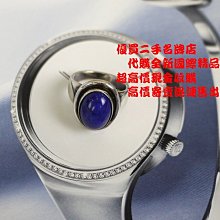 ☆優買二手名牌店☆ 喬治傑生 Georg Jensen 925純銀 金青石 青金石 46 B 設計款 戒子『新品同樣』