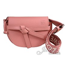 【茱麗葉精品】全新精品 LOEWE 專櫃商品 Gate Dual Mini 小牛皮斜背馬鞍包/腰包.柔粉 現貨