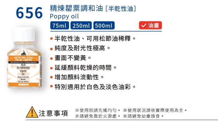 ART小舖』Maimeri義大利美利油畫專用媒介1000ml 乾性油650亞麻仁油單瓶