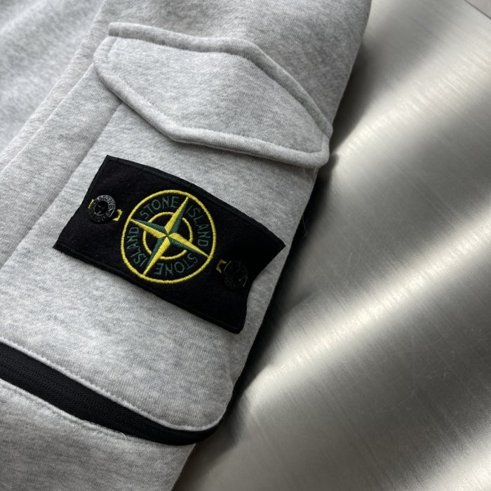 『名品站』stone Island長袖T恤 英倫風男士圓領T恤 原單大牌 外貿專櫃抓絨套頭衛衣男裝上衣11SG661