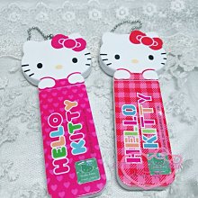 ♥小花花日本精品♥hello kitty凱蒂貓造型桃色紅色格子鏡梳組鏡子梳子組合 女生必備必需品 兩色特價