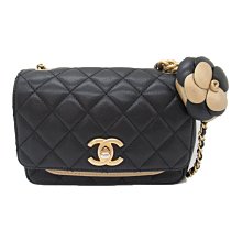 CHANEL 香奈兒 Mini Matelasse 菱格 羊皮 黑色 鏈條包 斜挎包  日本現貨 包郵包稅 9.5成新【BRAND OFF】