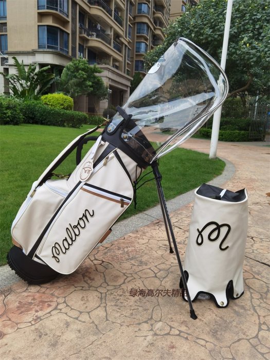 【現貨】新高爾夫球包男女款Malbon韓國漁夫帽球桿包PU防水輕便GOLF支架包