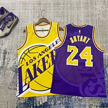 美國NBA籃球運動背心 印花球衣 熱身服 湖人隊 KOBE BRYANT 正版