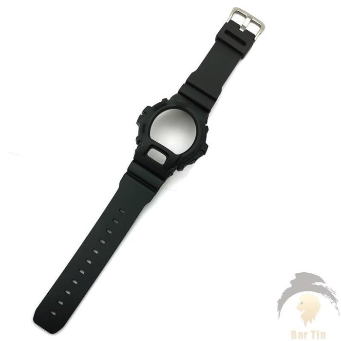 熱銷  適用於 Casio G-SHOCK DW-6900 DW6600 黑色 Bnad 錶殼框架手錶配件的樹脂 D