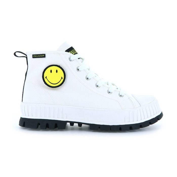 南◇2021 10月 PALLADIUM PALLASHOCK SMILEY HI 77195-736 白 微笑聯名款