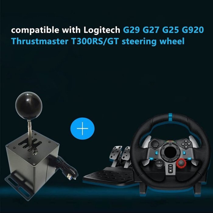 賽車遊戲 PC USB H 變速桿, 用於 Logitech, 用於 Thrustmaster T300RS / GT-飛馬汽車