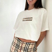 22SS Supreme Burberry Box Logo Tee 聯名BOGO 短袖T恤短T 男女| Yahoo