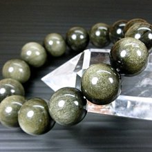 [Disk水晶]閃眼金曜石圓珠手鍊(16mm)FE-12[財富祕寶]