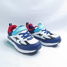 KangaROOS KK41305 中大童 運動鞋 後跟支撐 網布 藏青×綠【iSport愛運動】