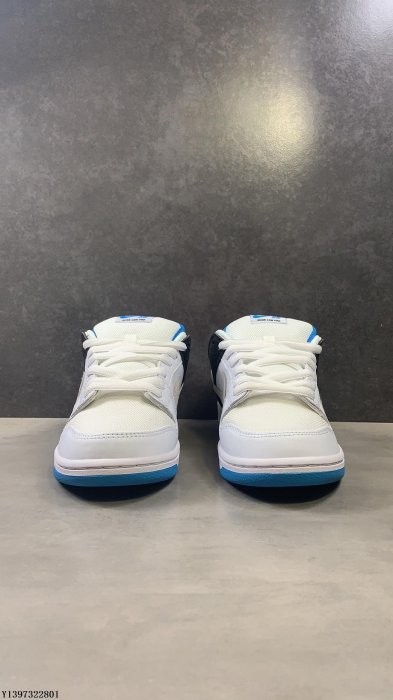 Nike 滑板鞋 SB Dunk Low Pro Laser Blue 白時尚 男鞋 休閒鞋 BQ6817-101公司級