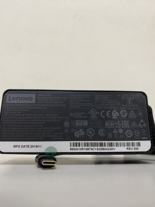 【JS生活家】Lenovo聯想筆電 二手原廠 65W 變壓器 電源線圓頭 65W