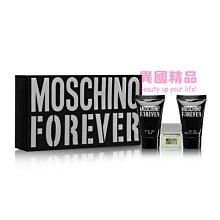 Moschino Forever 男用小香三件禮盒組 香水:4.5ml/盥洗用品:22g【特價】§異國精品§