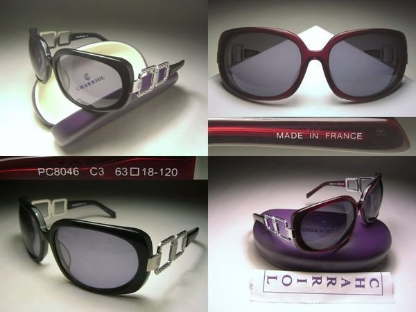信義計劃 眼鏡 CHARRIOL 8046 夏利豪 法國製 太陽眼鏡 膠框 方形 鎖鏈 藍光 多焦 sunglasses