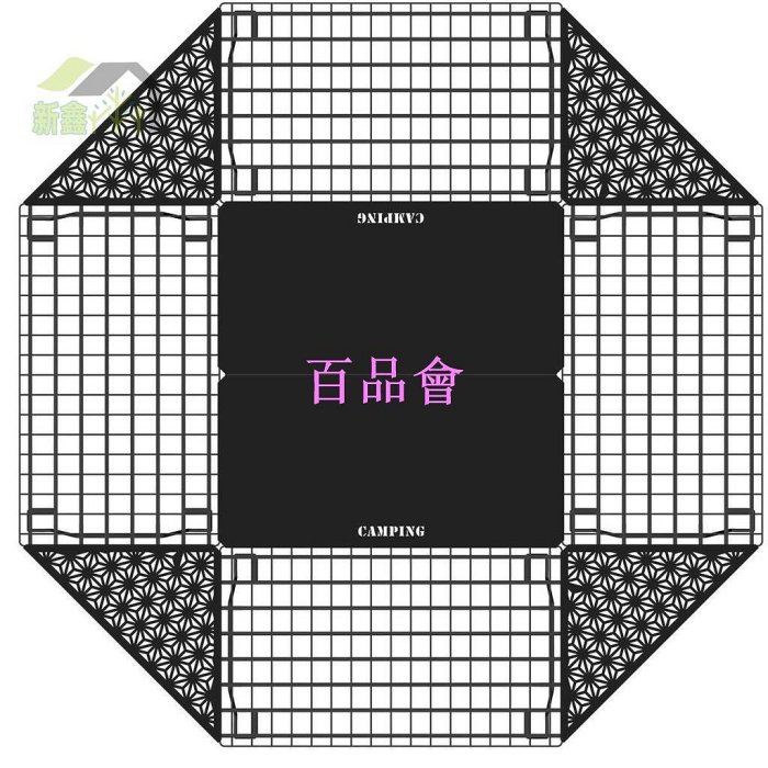 【百品會】 🔥同款鐵網桌露营igt桌網格擺攤折疊桌超輕小推車 戶外桌 野餐聚餐露营折疊桌 擺攤多功能折疊桌 露營桌子圓桌 露營延伸