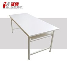 土城OA辦公家具 / 折合式直角會議桌 / 灰白色折合桌 / 180*60公分
