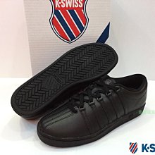 塞爾提克~免運 K SWISS 男鞋 經典款 皮質 06046008(全黑)男生 有大尺碼 休閒鞋 工作鞋