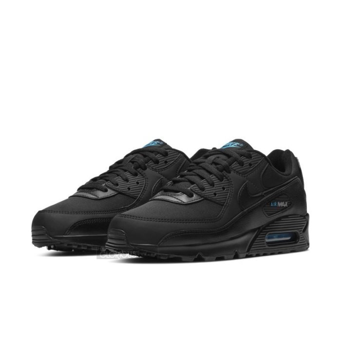 免運 Nike Air Max 90 DC4116-002 Black Laser Blue 黑 藍 氣墊鞋【GL代購】