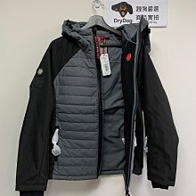 跩狗嚴選 極度乾燥 Superdry Kiso 杜邦棉 防水防污 雪衣 輕量保暖 鋪棉夾克 防風 外套 風衣 黑灰 拼色