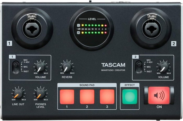 【叮噹電子】TASCAM MiniStudio Creator US-42B US42B 兩軌 錄音介面 可辦公室自取