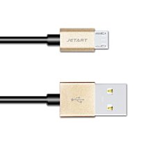 小白的生活工場*JetArt 捷藝 鋁合金 快充支援 MicroUSB 傳輸線 1m (CAB031)