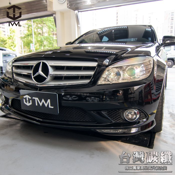 TWL 台灣碳纖 賓士 BENZ 08 09 10年 W204 美規C300 AMG 單邊販售 前保桿專用霧燈 含燈泡