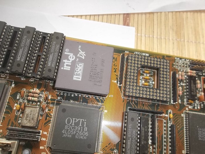 INTEL386CPU,80386主機板,3712K記憶體,加送ISA顯示卡,良品