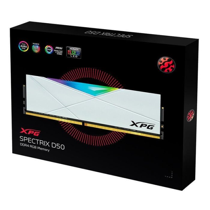 【嚴選】威剛XPG龍耀D50 16G DDR4 3000 3200 3600臺式內存條RGB燈條8Gx2 可開票