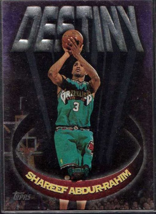 97-98 TOPPS DESTINY #D13 SHAREEF ABDUR-RAHIM