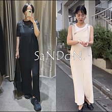 SaNDoN x『CLANE』H字版型修長設計吊帶風格開叉洋裝 230502