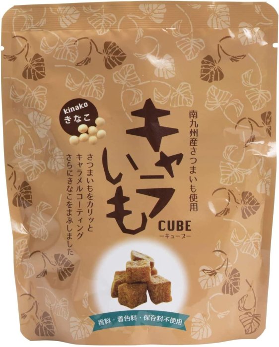 【黑芝麻85g/黃豆粉85g】日本 南九州 CUBE 焦糖地瓜塊 香濃 地瓜 紅薯 芝麻 黃豆 焦糖 橙香❤JP