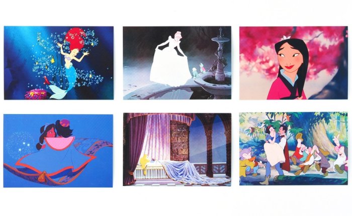 The Disney Princess Postcard Box 迪士尼公主明信片(100張不重複)