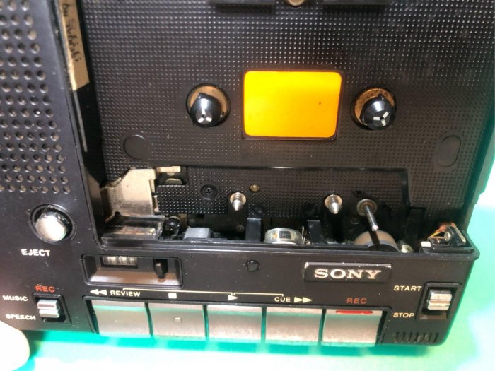 ［二手隨身聽］早期SONY  CASSETTE-CORDER TC-1100B  錄音卡帶隨身聽 待修機 早期記者訪問使用機