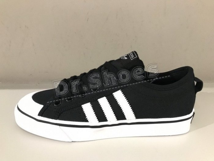 【Dr.Shoes 】Adidas Nizza 男鞋 男款女段 低筒 帆布鞋 休閒鞋 黑CQ2332 白CQ2333