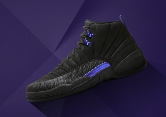 Jordan 12 Retro Black Dark Concord 黑紫配色 CT8013-005。太陽選物社