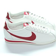 【高冠國際】Nike classic cortez leather 復古 阿甘 皮革 米白 紅 861535 103