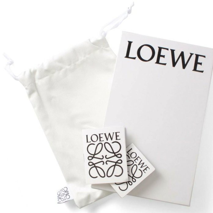 LOEWE ► LINEN (黑色) 質感壓紋真皮兩摺長夾 錢包 皮夾｜100%全新正品｜特價!