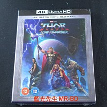 無中文 [藍光先生UHD] 雷神索爾：愛與雷霆 UHD+BD 雙碟鐵盒珍藏版 Thor