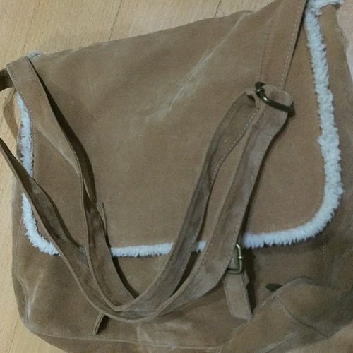 [全新]ROXY 咖啡色 毛絨絨 肩背包 shoulder bag flurry brown 人造麂皮 suede 側背